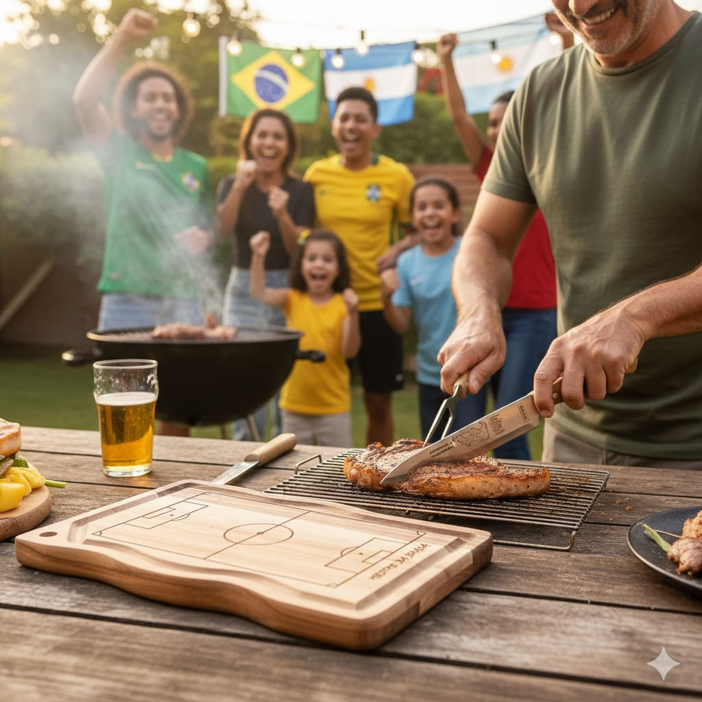 Kit Churrasco Tramontina Especial Copa do Mundo 3 Peças Aço Inox - 5